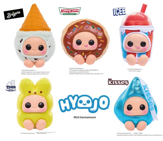 Hyojoの5ブランドシリーズから1種類ずつを並べた製品画像