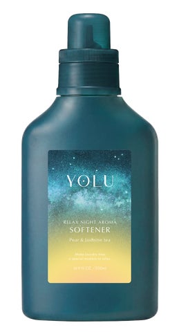 YOLUリラックスナイトアロマ柔軟剤ペアー＆ジャスミンティーの本体500mLボトルの製品写真